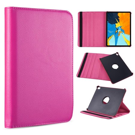 IPHONE iPhone LPFIDPRO11-ROT4-HP Rotation Stand Tablet Folio Cover for Apple Ipad Pro11 2018 - Hot Pink LPFIDPRO11-ROT4-HP